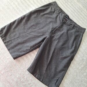 Oneill Chino Shorts Mens 28 GRAPHITE Gray Skate Surf Y2K STREET WEAR